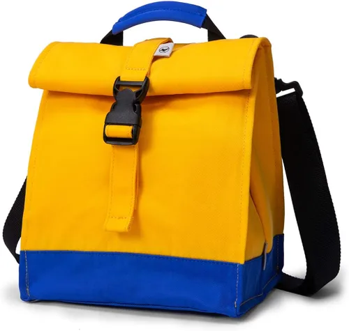 Vista 14 de Sunny Bird - Lonchera reutilizable para adultos, para hombres, mujeres, adolescentes, niños, lonchera grande aislada, bolsa de almuerzo para la Negro