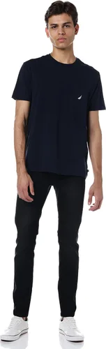 Vista 6 de Nautica Camiseta de manga corta con cuello redondo y bolsillo para hombre