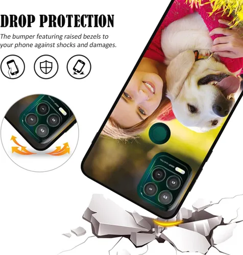 Vista 5 de Funda personalizada para Motorola Moto G Stylus 5G con nombre de foto y texto – GStylus 5G personalizada para teléfono móvil/smartphone/teléfono