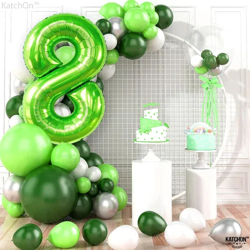 Vista 832 de KatchOn Globo negro del número 1 de 40 pulgadas, globo de feliz cumpleaños Large Mylar Number One Balloon for 1st Birthday Decorations, Foil