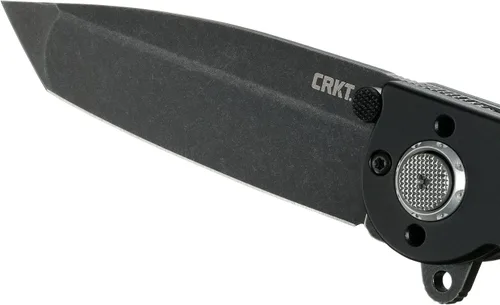 Vista 6 de CRKT Cuchillo plegable M16-02DB con cerradura de cerrojo: hoja de borde liso D2, mango de aluminio, clip de bolsillo reversible, M16-02DB