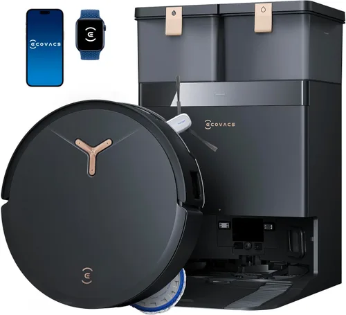 Vista 9 de ECOVACS DEEBOT N20e Plus Robot Aspiradora y Trapeadora, succión fuerte de 10000Pa, base de vaciado automático sin bolsa, rodillo sin enredos