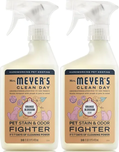 Vista 11 de Mrs. MEYER'S CLEAN DAY - Combatiente de manchas y olores para mascotas, aroma a hoja de coco, 16 onzas líquidas (paquete de 6)