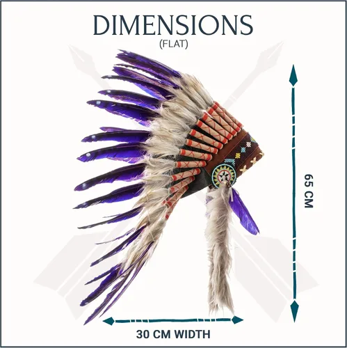 Vista 24 de Novum Crafts Tocado de plumas Inspirado en indios nativos americanos Elige