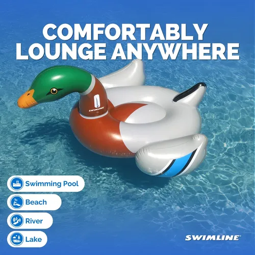 Vista 5 de SWIMLINE Original Giant Inflatable Pool Float Floatie Ride-On