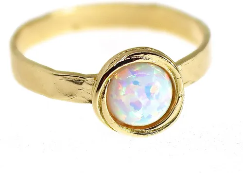 Vista 62 de Anillo de oro de piedras preciosas, anillo de piedra chapada en oro de 14 quilates, anillo de piedra apilable, anillo de oro de piedra pequeña