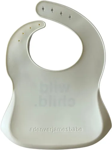 Vista 2 de Denver James Baberos de alimentación de silicona Apto para lavavajillas. Resistente al agua. Ajustable. Niño salvaje.