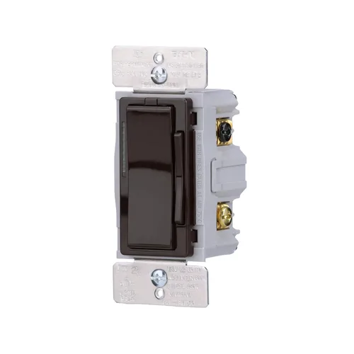 Vista 4 de Eaton El interruptor Wi-Fi Smart Home funciona con Hey Google y Alexa, kit de cambio de color (marrón/negro/gris)