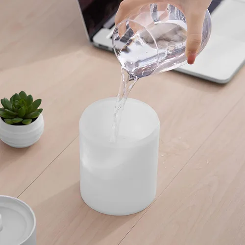 Vista 5 de FLEXMAN Humidificador de aire, humidificador portátil pequeño de niebla fría de 20.3 fl oz, carga USB, humidificador de niebla fría de bajo ruido