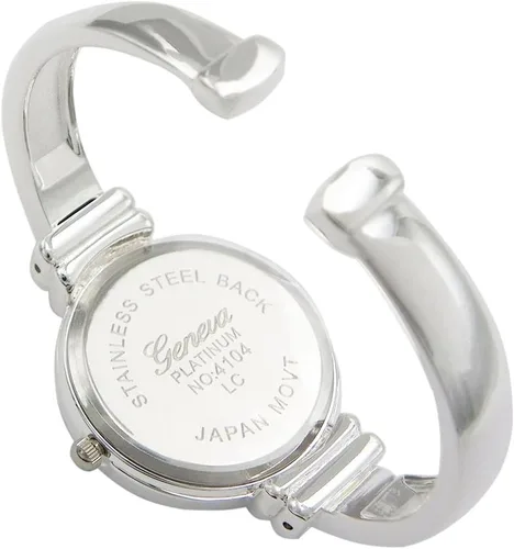 Vista 3 de Rosemarie Collections Reloj de pulsera de metal con nácar para mujer (tono plateado), Moderno