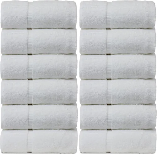 Vista 28 de Colección Luxury Hotel & Spa Altamente Absorbente, Secado Rápido 100% Algodón Turco 700 GSM, Toalla Eco Amigable, para Baño Borde Dobby Toalla