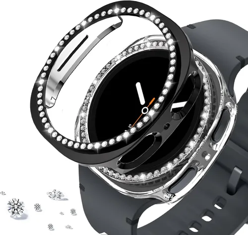 Vista 118 de DEALELE Paquete de 1 + 3 fundas compatibles con Samsung Galaxy Watch 7 Ultra (1.772 pulgadas), funda protectora de policarbonato transparente