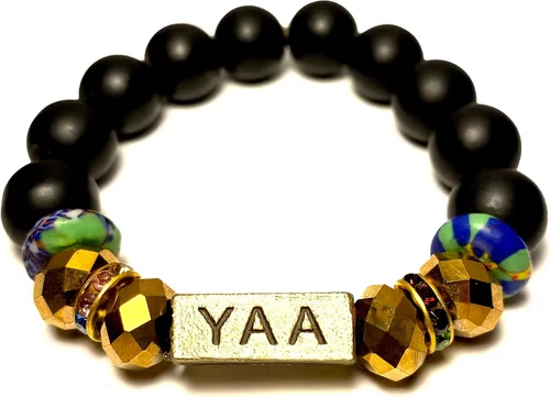 Vista 88 de Pulseras africanas tradicionales con nombre nacido en el día para mujeres de Ghana, materiales naturales, ajuste cómodo y holgado