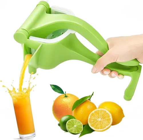 Vista 2 de Exprimidor manual de limón, Exprimidor de mano multifunción de plástico, Exprimidor de frutas manual de perforación de limón, Herramientas de cocina