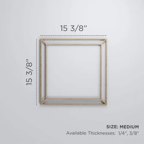 Vista 2 de 15 3/8"W X 15 3/8"H Medium Fairplay Decorativos Madera Calado Paneles De Pared, Abedul Birch