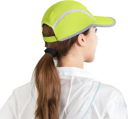 Vista 71 de connectyle plegable malla deportes cap con transpirable con rayas reflectantes Sun Runner Cap