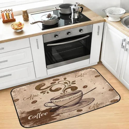Vista 9 de Tapete de cocina de gallo de granja, antideslizante, lavable, para baño, sala de estar, dormitorio, 39 x 20 pulgadas a001