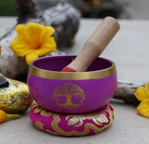Vista 8 de Juego de cojines tibetanos con diseño de flor de la vida, para meditación, yoga, curación espiritual y atención plena, tamaño mediano (negro)