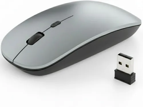 Vista 6 de Ratón inalámbrico portátil para laptop, PC, MacBook, computadora de escritorio, versión 2023 2.4G Ratón óptico/ergonómico para computadora, 6