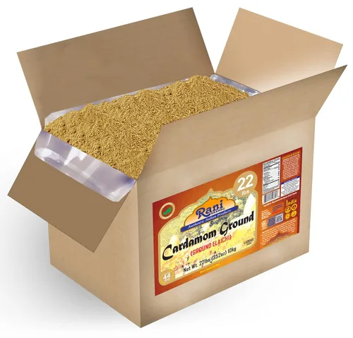 Vista 7 de Rani Cardamomo (Elachi) Molido, especia india en polvo, 176 onzas (11 libras), caja a granel de 11.0 lbs ~ Todo natural Sin color añadido Apto