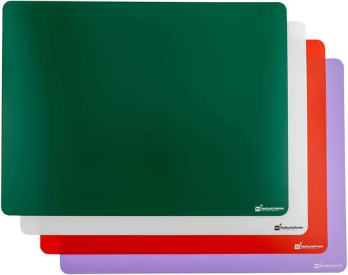 Vista 10 de Restaurantware RW Base - Tablas de cortar flexibles de 18 x 12 pulgadas, 1 incluye 4 alfombrillas de corte para cocinar, aptas para lavavajillas