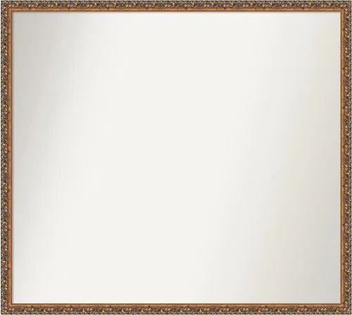 Vista 73 de Amanti Art Espejo de baño de bronce para sobre fregadero, 29 x 19 pulgadas, espejo rectangular de bronce antiguo, marco de madera tradicional