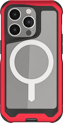 Vista 114 de Ghostek ATOMIC - Funda delgada para Galaxy S21 con parachoques de metal de aluminio y diseño trasero transparente, protección resistente que absorbe