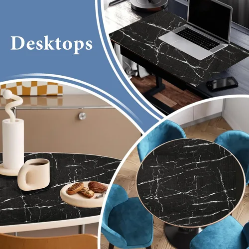 Vista 7 de Lámina para revestir estantes y cajones de cocina y baño, impermeable, antideslizante, sin adhesivo, fácil de limpiar, incluye cuchillo y cinta