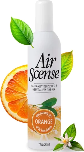 Vista 8 de Air Scense Ambientador desodorante en aerosol para baño y hogar, aceites esenciales, variedad natural (naranja, lavanda, lima y vainilla), 7 onzas