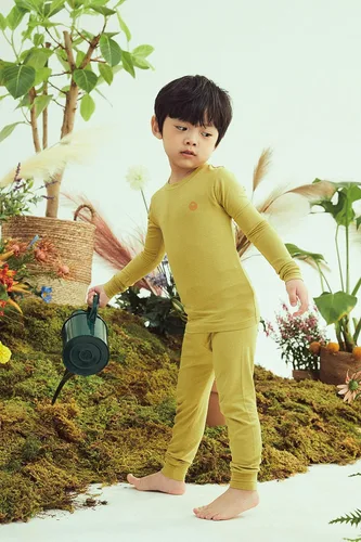 Vista 5 de moimoln - Pijamas unisex para bebés, niños y niñas, ligeros, de viscosa fresca para el verano, ajuste cómodo, para niños de 12m a 5T Long_forest