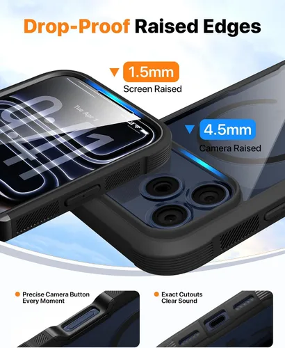 Vista 193 de DIACLARA - Funda transparente compatible con iPhone XR 6.1 pulgadas 2018
