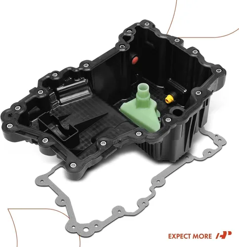 Vista 9 de A-Premium Cárter de aceite de motor con tapón de drenaje, junta, pernos, compatible con Ford F-150 F150 2015 2016 2017 2018 2.7L, sustituye a