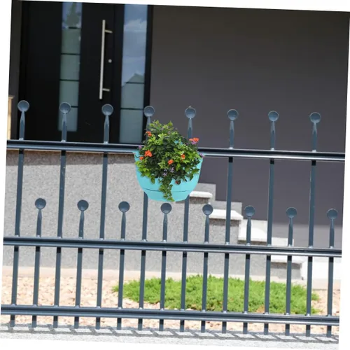 Vista 7 de Maceta de plástico para colgar en la pared de media ronda para jardinera decorativa de pared