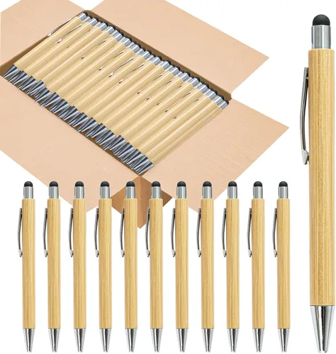 Vista 7 de 200 Uds bolígrafos de bambú a granel de madera de bambú de grabado bolígrafo de madera bolígrafo de regalo personalizable a granel