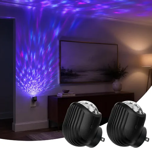 Vista 17 de L LOHAS LED - Luz nocturna LED, paquete de 2 luces nocturnas LED modernas enchufables en la pared con sensor de atardecer a amanecer, 0-100LM