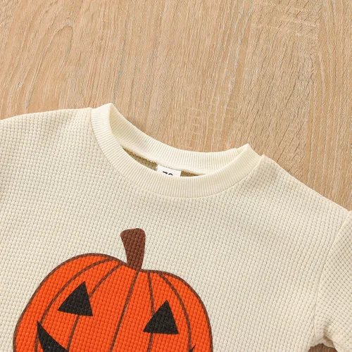 Vista 3 de Sudadera de cuello redondo para bebé, niña, niño, manga larga, mameluco de gran tamaño, suéter Bodyusuit