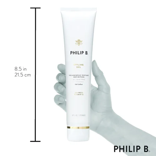 Vista 9 de PHILIP B Gel de peinado de 6 onzas (6.0 fl oz) Gel para el cabello de sujeción suave mejora el cuerpo y la textura para la definición y el rizo