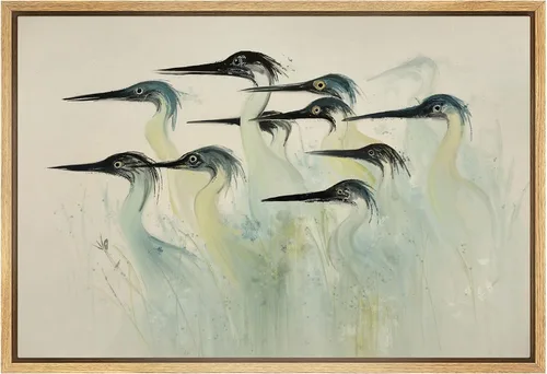 Vista 33 de SIGNFORD Lienzo enmarcado para pared, acuarela pastel, morado, luna, cielo, naturaleza, ilustraciones de área silvestre, arte moderno, vibrante