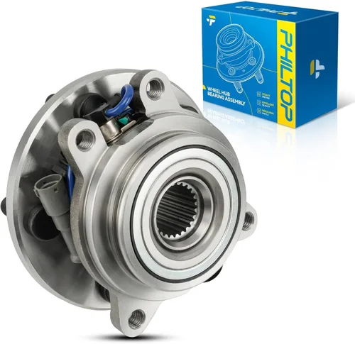 Vista 40 de PHILTOP 512012 x2 Conjunto de cubo de cojinete de rueda trasera para Volkswagen Jetta for 1998-2010 Volkswagen Beetle, 1999-2005 Volkswagen Jetta