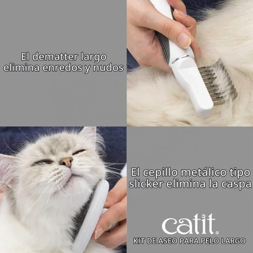 Vista 6 de Catit Senses 2.0 - Kit de aseo para gatos de pelo largo