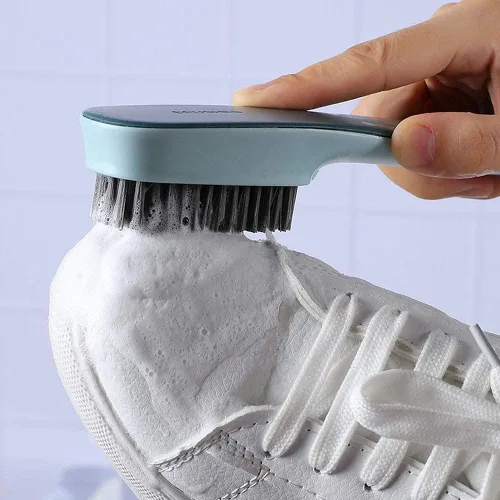 Vista 4 de Cepillo de lavado para zapatos, cepillo de limpieza de zapatos, cepillo para manchas, limpieza del hogar, ropa, zapatos, cepillos de limpieza
