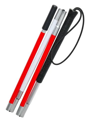 Vista 2 de Graham-Field 5960 Lumex Bastón Plegable para Ciegos, Bastón de Caminar, 41" de Longitud