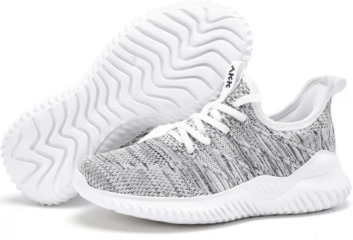 Vista 6 de Akk - Zapatos deportivos sin cordones para mujer, diseño ligero de espuma viscoelástica para caminar, gimnasio, viajes, trabajo o uso informal