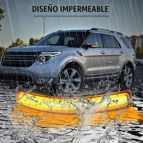 Vista 3 de [2 piezas] Luces intermitentes para retrovisor lateral para Ford Explorer 2011-2019 Reemplazo# BB5Z-13B375-A, BB5Z13B375A Ensamblaje de luces