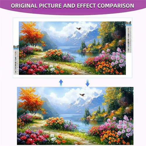 Vista 7 de Sky Eagle Diamond Painting Kits for Adults Beginners, 5D Full Drill Diamond Art Kits Gem Art for Home Wall Decor, Rhinestone Embroidery Crafts, DIY