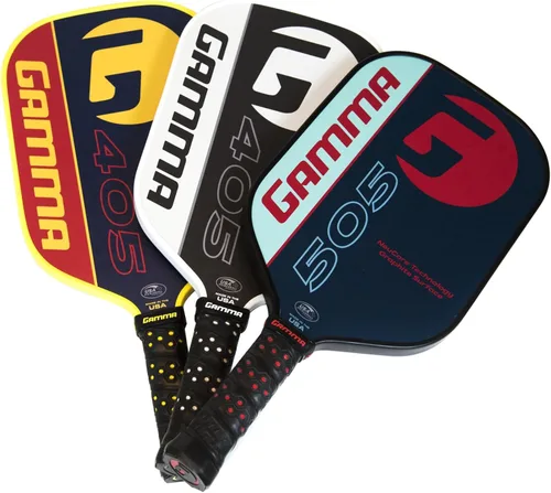 Vista 4 de Gamma Made in The USA Pickleball Paddles, NeuCore & Sensa Polycore Technology, Textured Graphite, Honeycomb Grip, USAPA Approved, Additional Power &