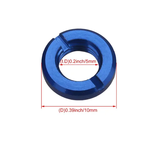 Vista 4 de Mxfans 8pcs Tuercas de interruptor de radio RC Transmisor Control Tuercas Azul Oscuro