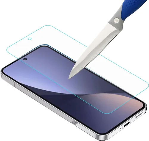 Vista 4 de Mr.Shield Paquete de 3 protectores de pantalla de vidrio templado para Xiaomi 13 Vidrio de Japón con dureza 9H