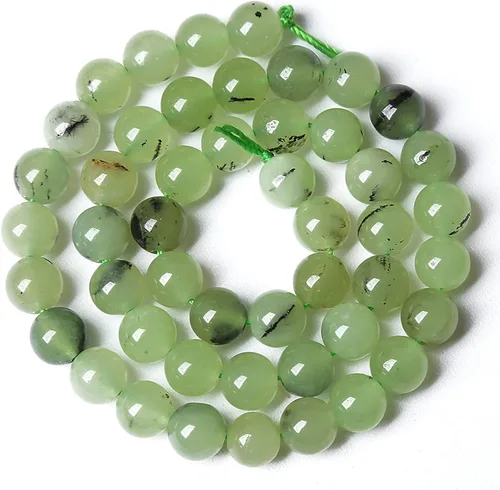 Vista 85 de 4MM 86 piezas Cuentas sueltas de piedra natural de amazonita calcedonia para hacer joyería DIY Pulsera Collar 1 hebra
