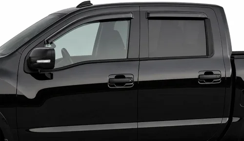 Vista 5 de Black Horse Off Road BHOR - Protectores de lluvia y deflectores de viento compatibles con Nissan Titan XD Crew Cab 2016-2023 Nissan Titan Crew Cab